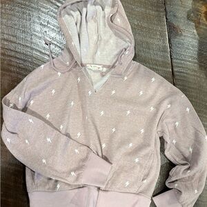 Hippie Rose Light Pink Hooded Sweater